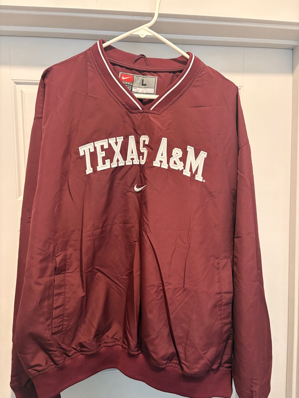 Retro Nike Maroon Texas A&M Pullover Windbreaker